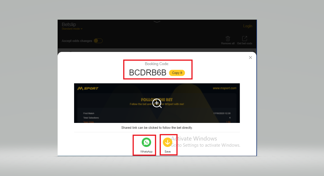 How To Generate Booking Code MSport GH